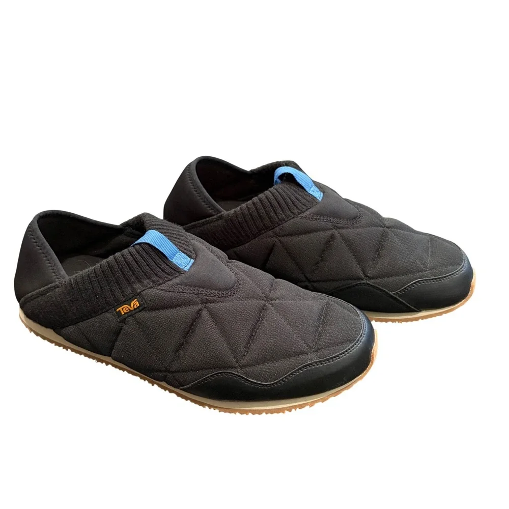 Teva Ember Moc Slip On Mens 12 Black Quilted Insulated Slippers Gorpcore
